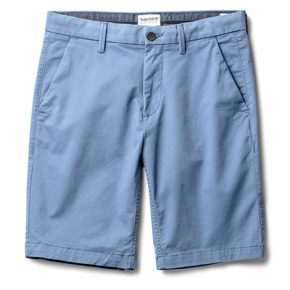 Shorts Timberland Barbati Albastri - Squam Lake Straight Fit Stretch Chino - Romania - OTZDFE498